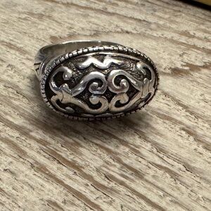 Vintage John Hardy Dayak Signet Sterling Silver Ring